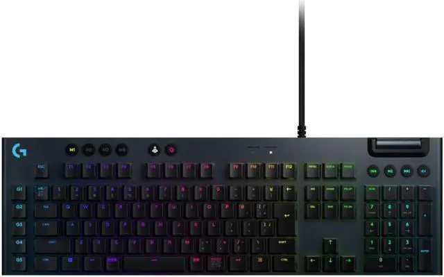 Logitech G Gaming Keyboard Wired G813 GL Switch Clicky Mechanical