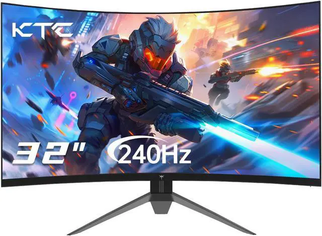 KTC 32 Inch Curved 240Hz Gaming Monitor, FHD 1080P HVA 1500R