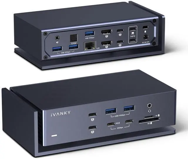 iVANKY FusionDock Max 1 Compatible with Thunderbolt 4, 20-in-1