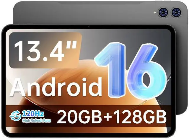 TECLAST Android 16 T65 13.4 inch Large Tablet, 20GB+128GB,120Hz
