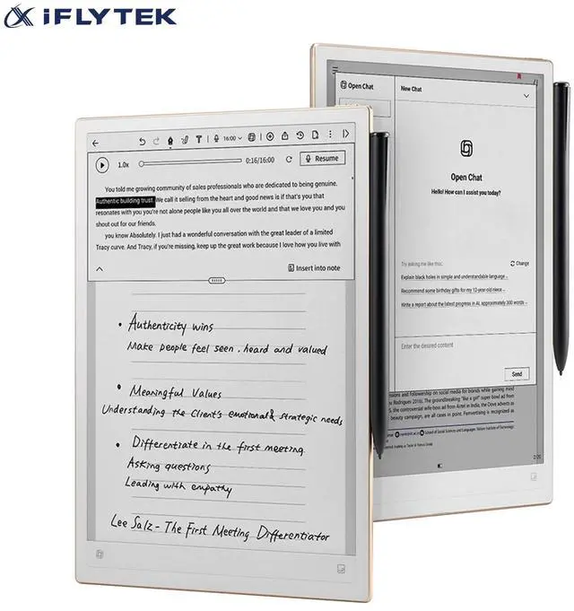 iFLYTEK AINOTE 2, Support GPT 5, 10.65 inch 4.2mm Ultrathin