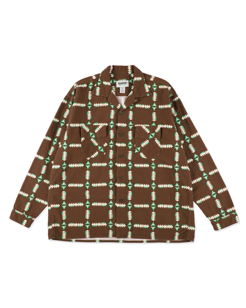 NAVAJO PRINT FLANNEL SHIRT AGED – C30 - BOW WOW, RECOGNIZE