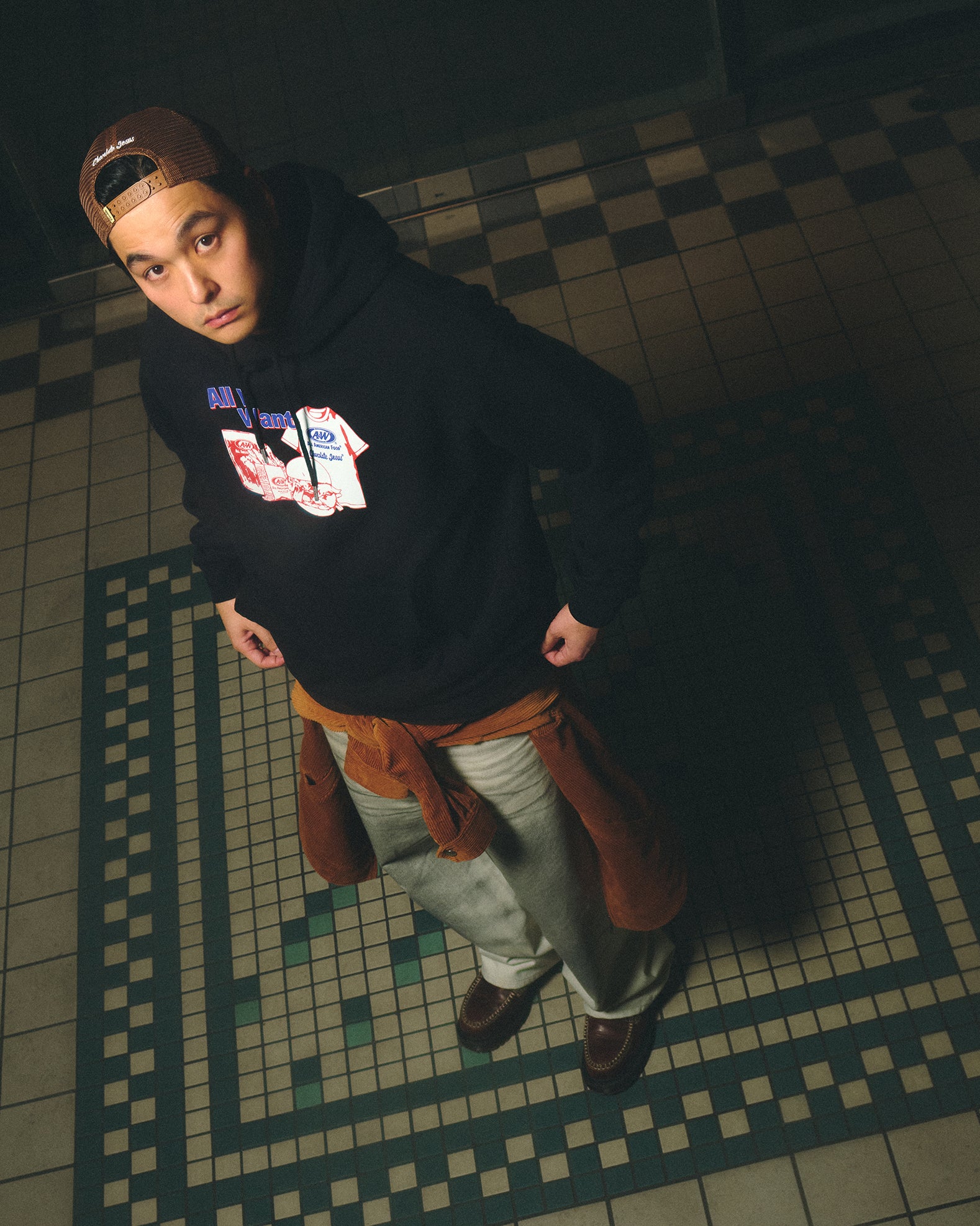 A&W × Chocolate Jesus) AWCJ WANT Hoodie