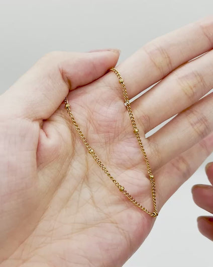 14KGP】ボールビーズチェーンネックレス – ChooMia（チュミア）