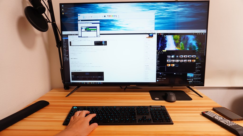 43インチの特大モニターを2カ月使ったレビュー｜JN-IPS4300TUHDR