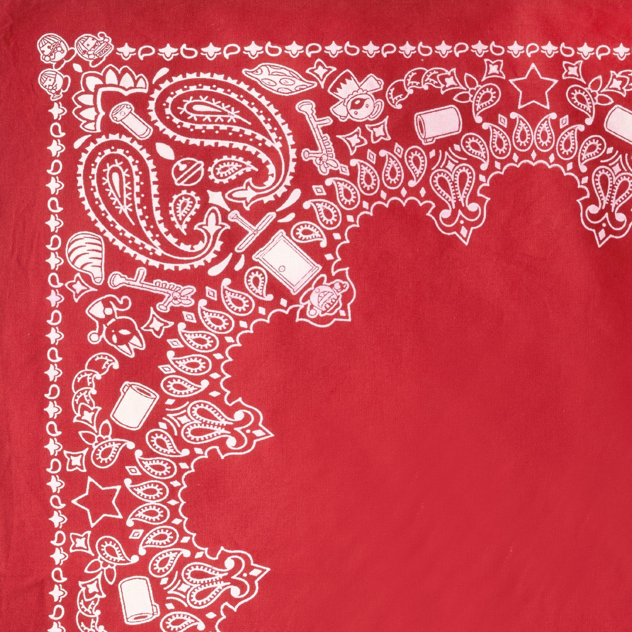 ひみつ道具 ペイズリーバンダナ RED – Chara'ft(キャラフト)