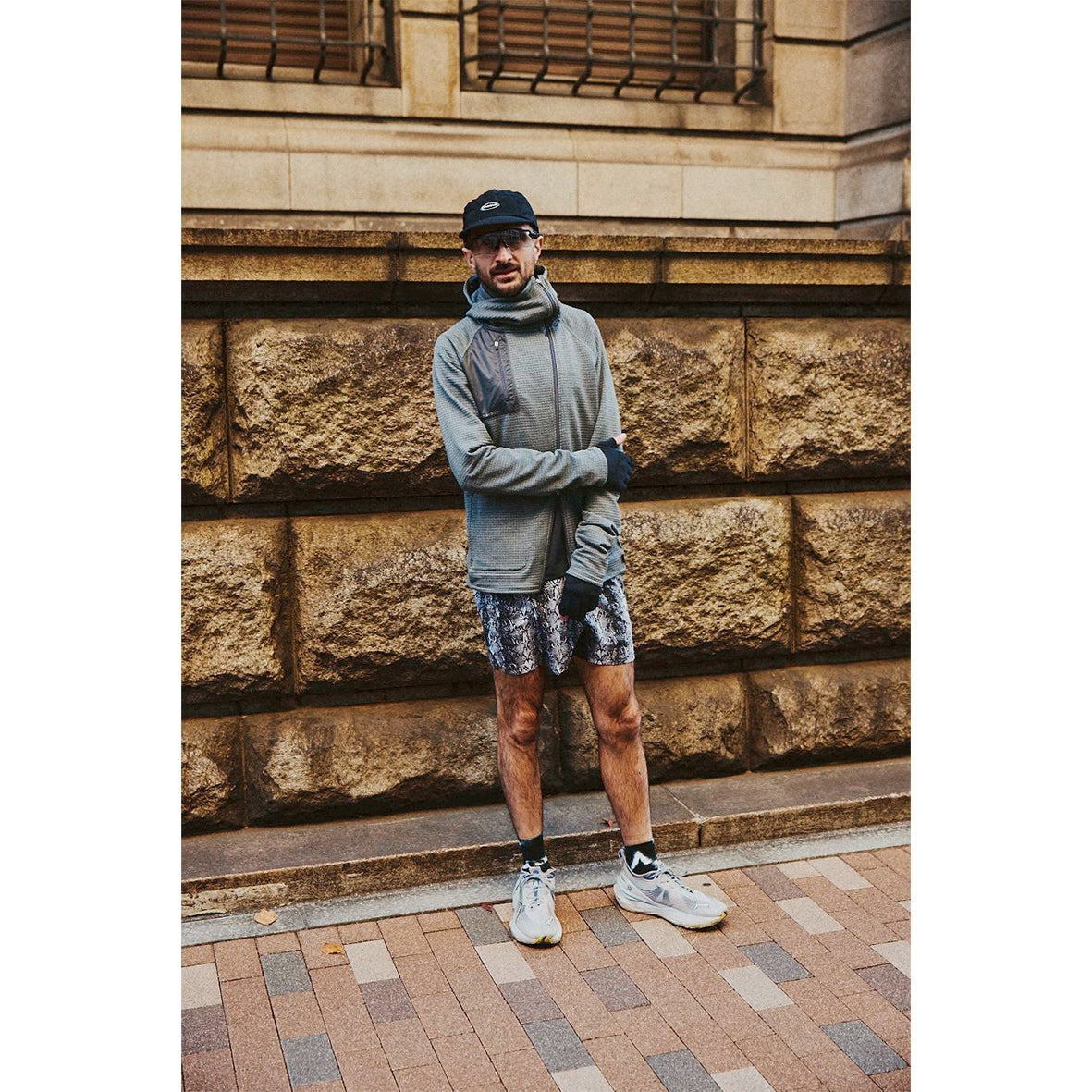 POLARTEC POWER GRID ZIP UP HOODIE