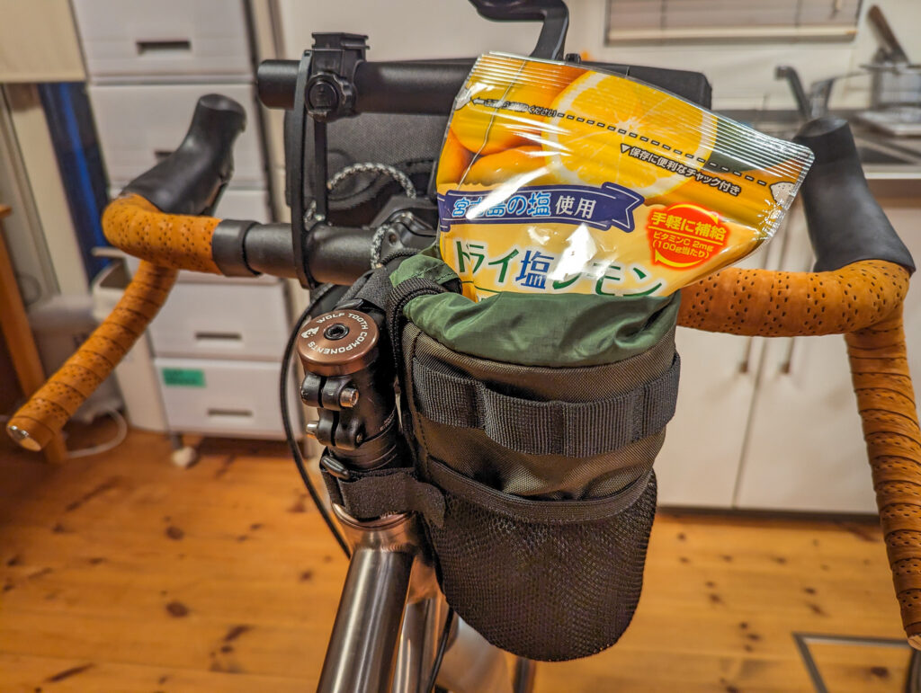 真夏のロングライド、補給食をステムバッグに入れよう（POTA BIKE