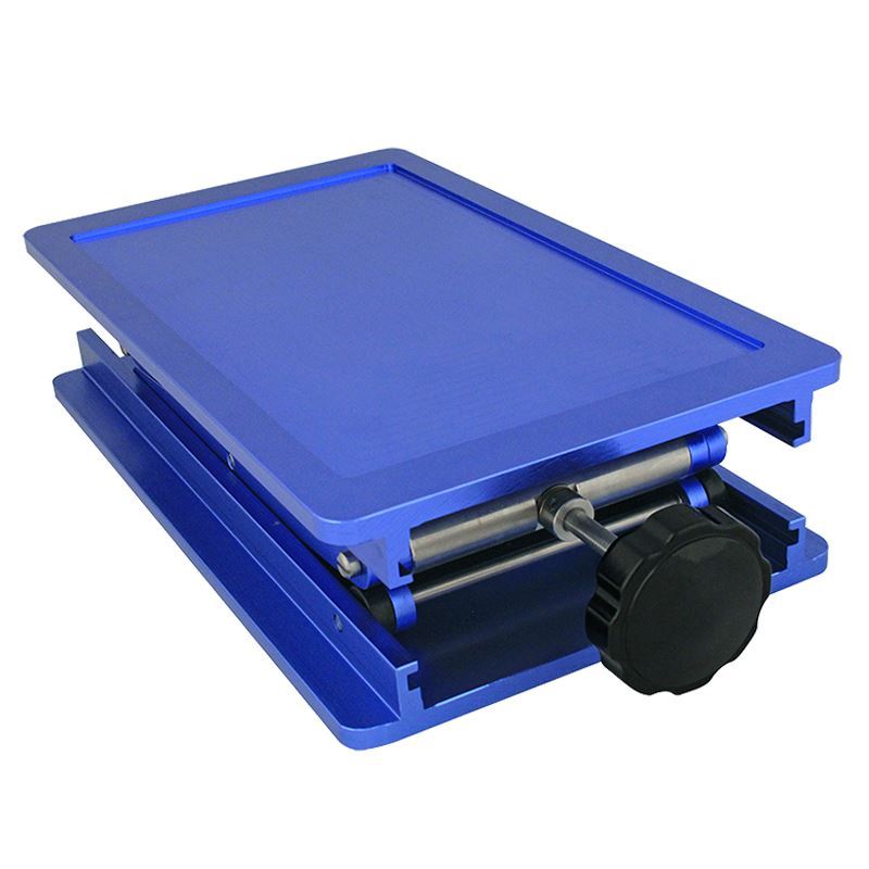 LAB JACK, ANODIZED ALUMINUM, RECTANGULAR, FOR HOTPLATES- Chemglass