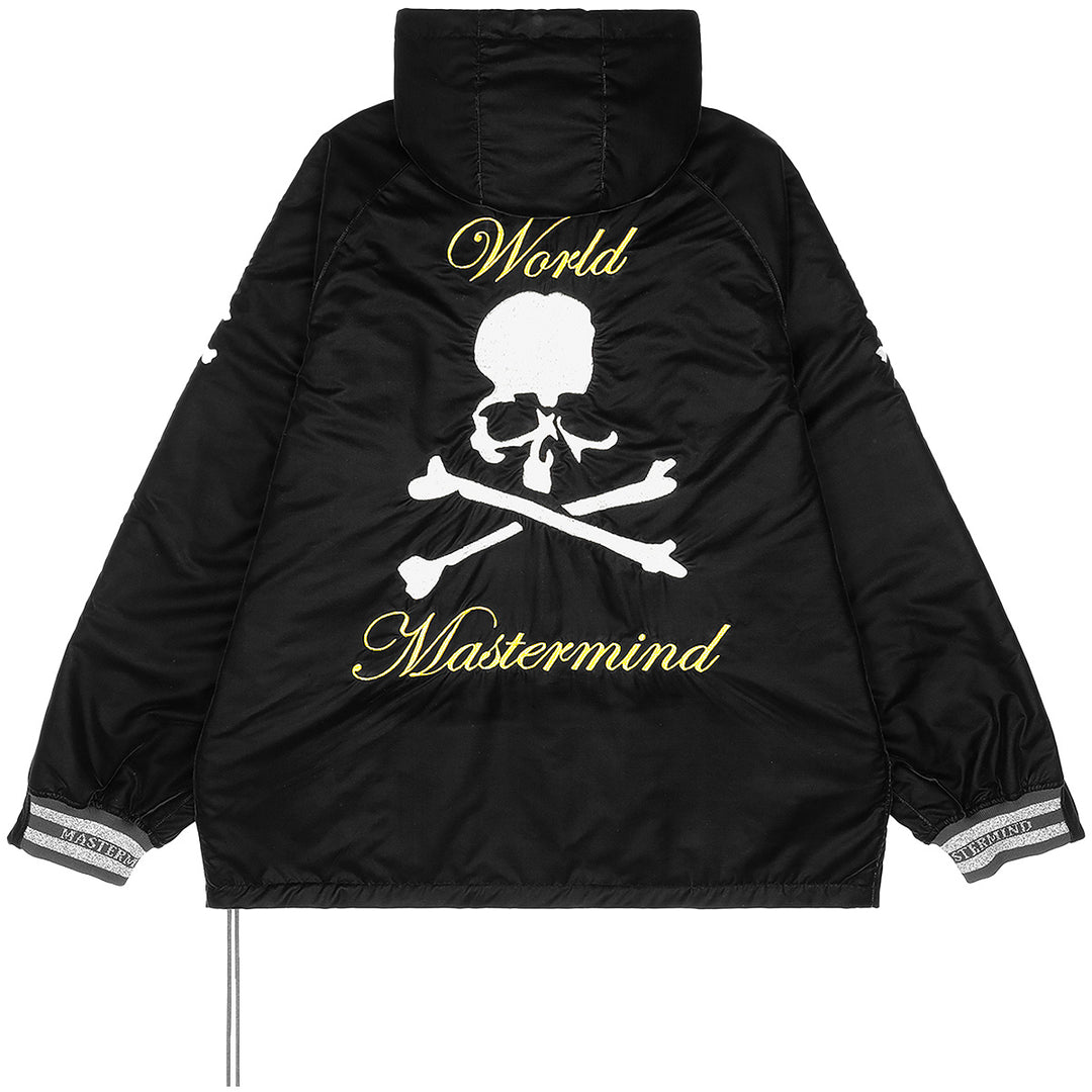 MASTERMIND WORLD - Velour Hooded Souvenir Blouson Bomber Jacket