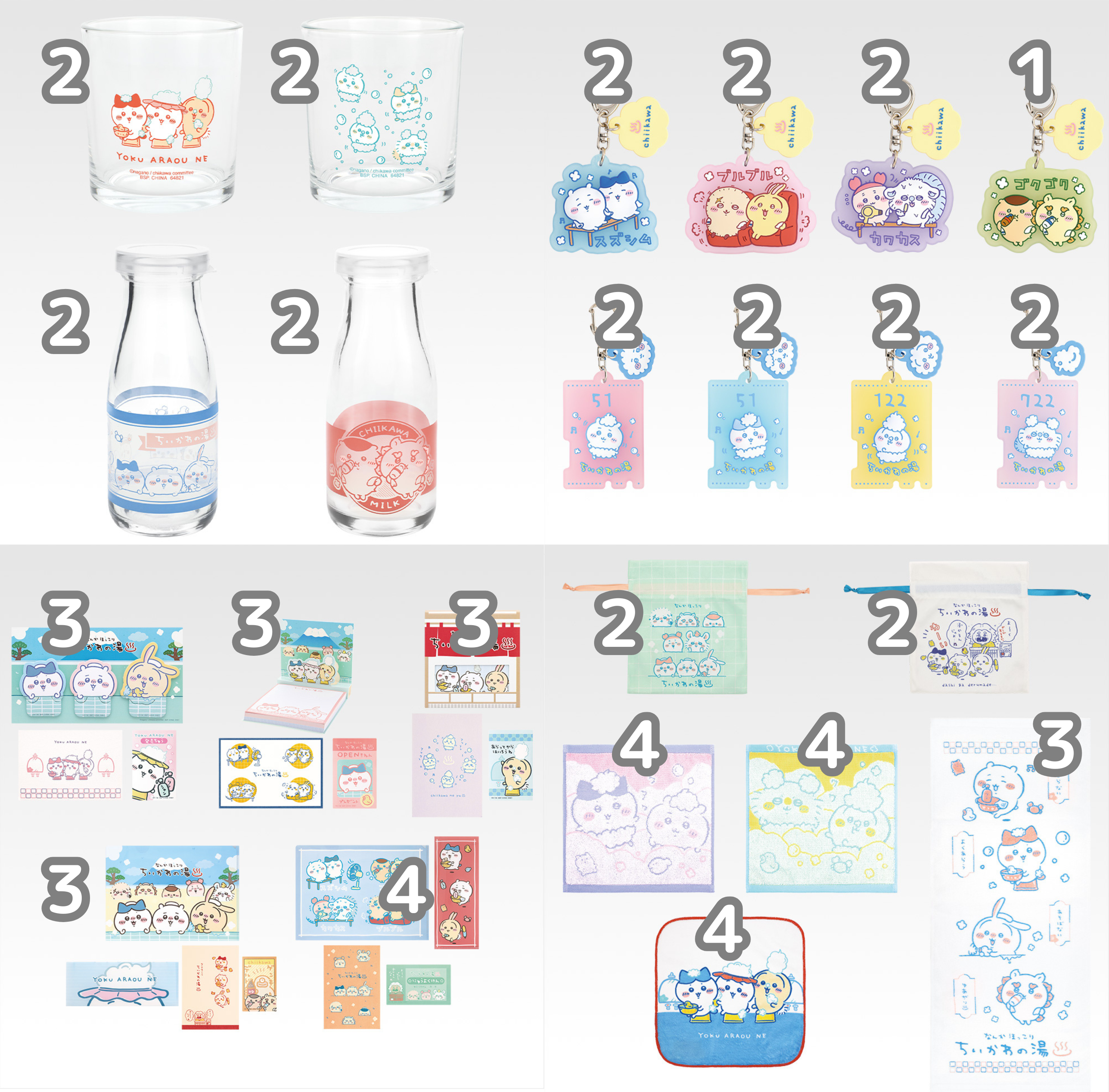 一番くじ ちいかわの湯】取扱店舗・ラインナップ・ロット内訳・発売