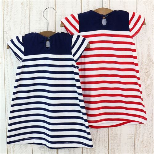 ボーダーマリン半袖ワンピース｜子供服・ベビー服の通販 chil2