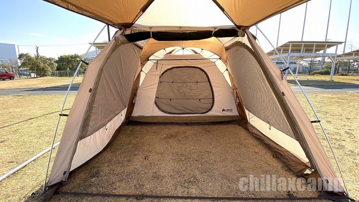 レビュー LOGOS『Tradcanvas PANELドゥーブルXL』家族4人で使用