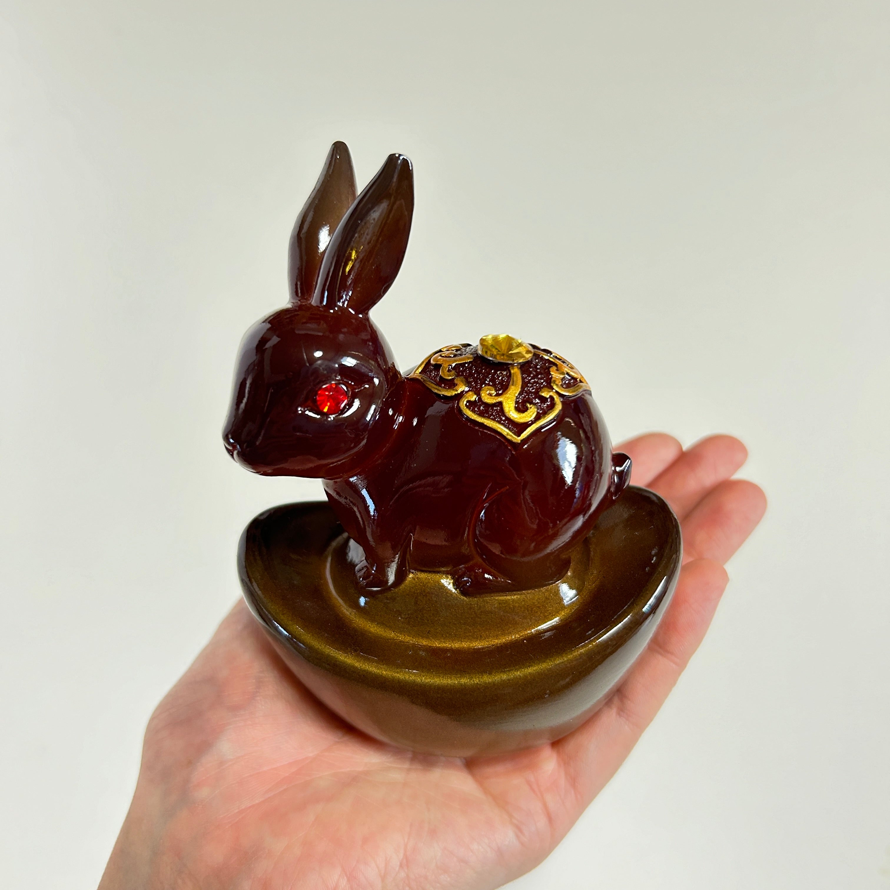 中華文化】兎 伝統工芸品 お湯で色が変わる 変色茶寵（へんしょくちゃ