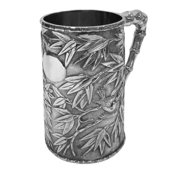 古董中国银杯- S&J 斯托德尔