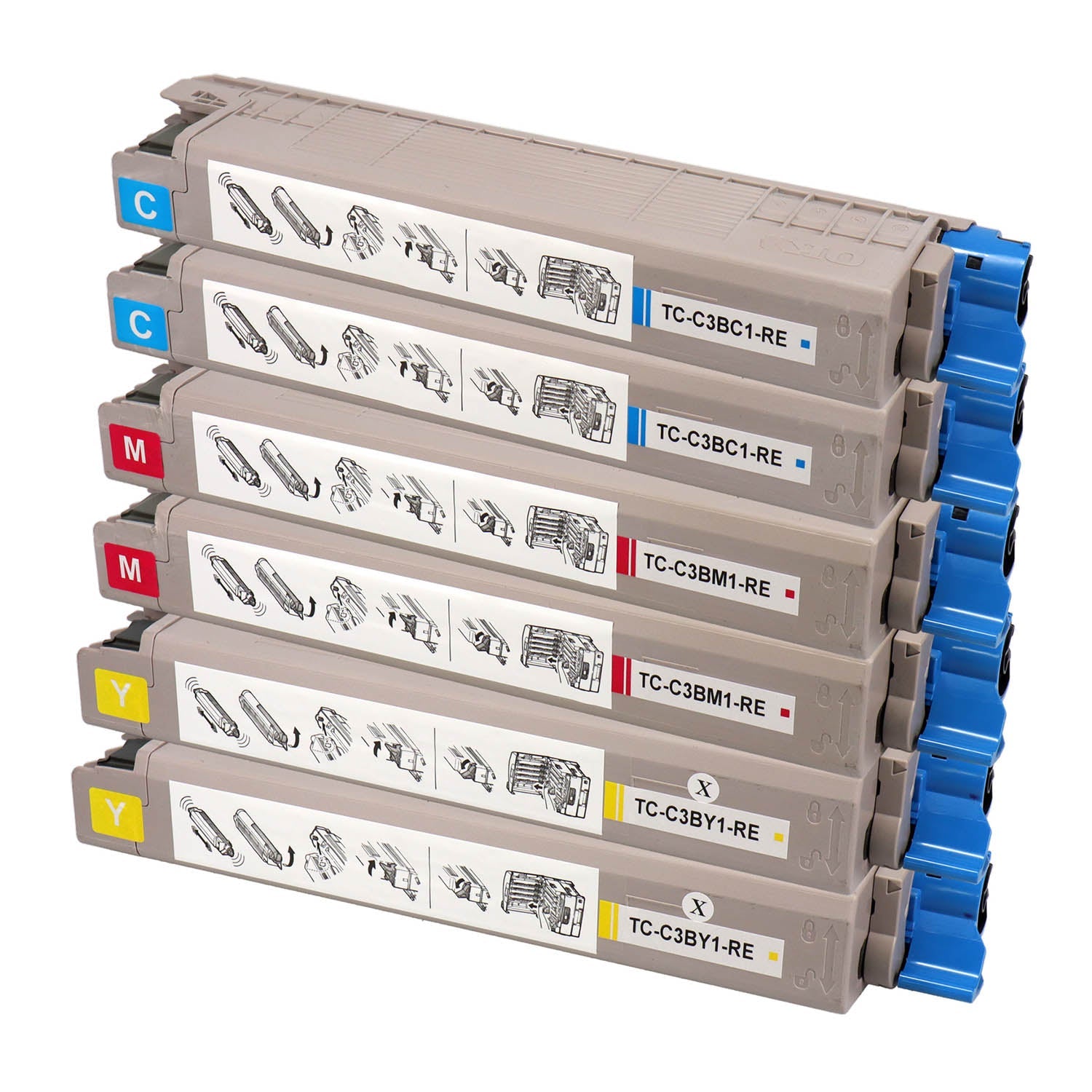 OKI用 TC-C3B1 リサイクルトナー カラー3色