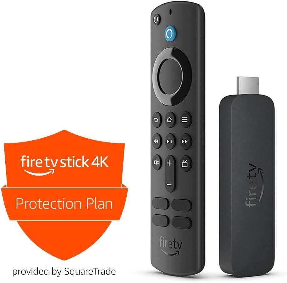 All-new Amazon Fire TV Stick 4K streaming device, includes support