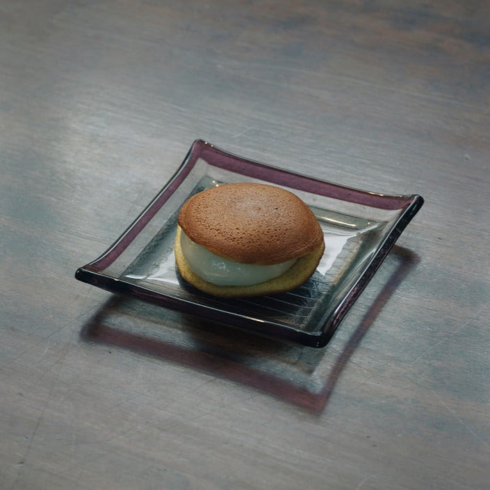 ムラーノガラス（ベネチアングラス）〈プレート／正角皿〉「彩かさね