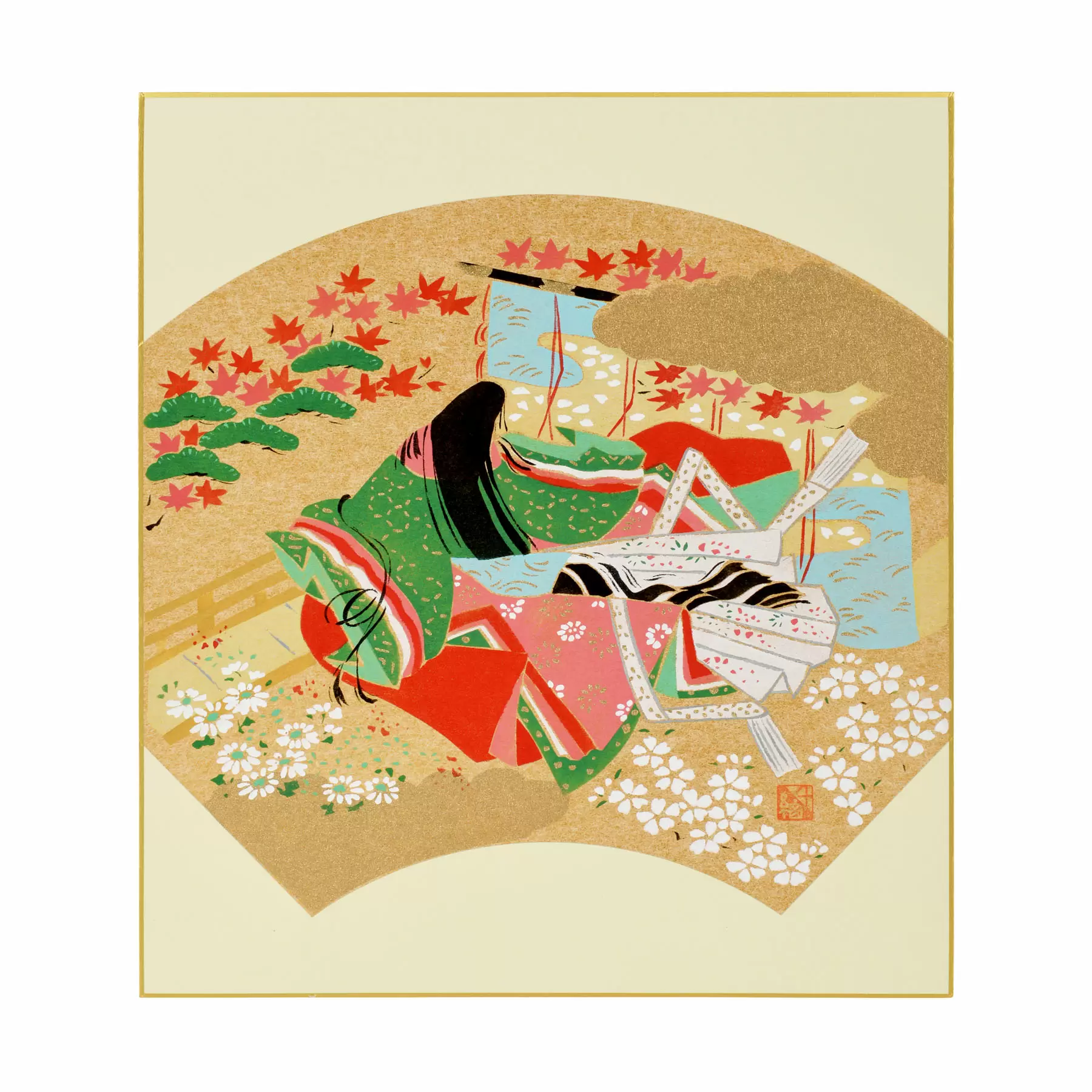 千總 - オンラインショップ - / 【友禅色紙】通年｜大｜源氏絵巻