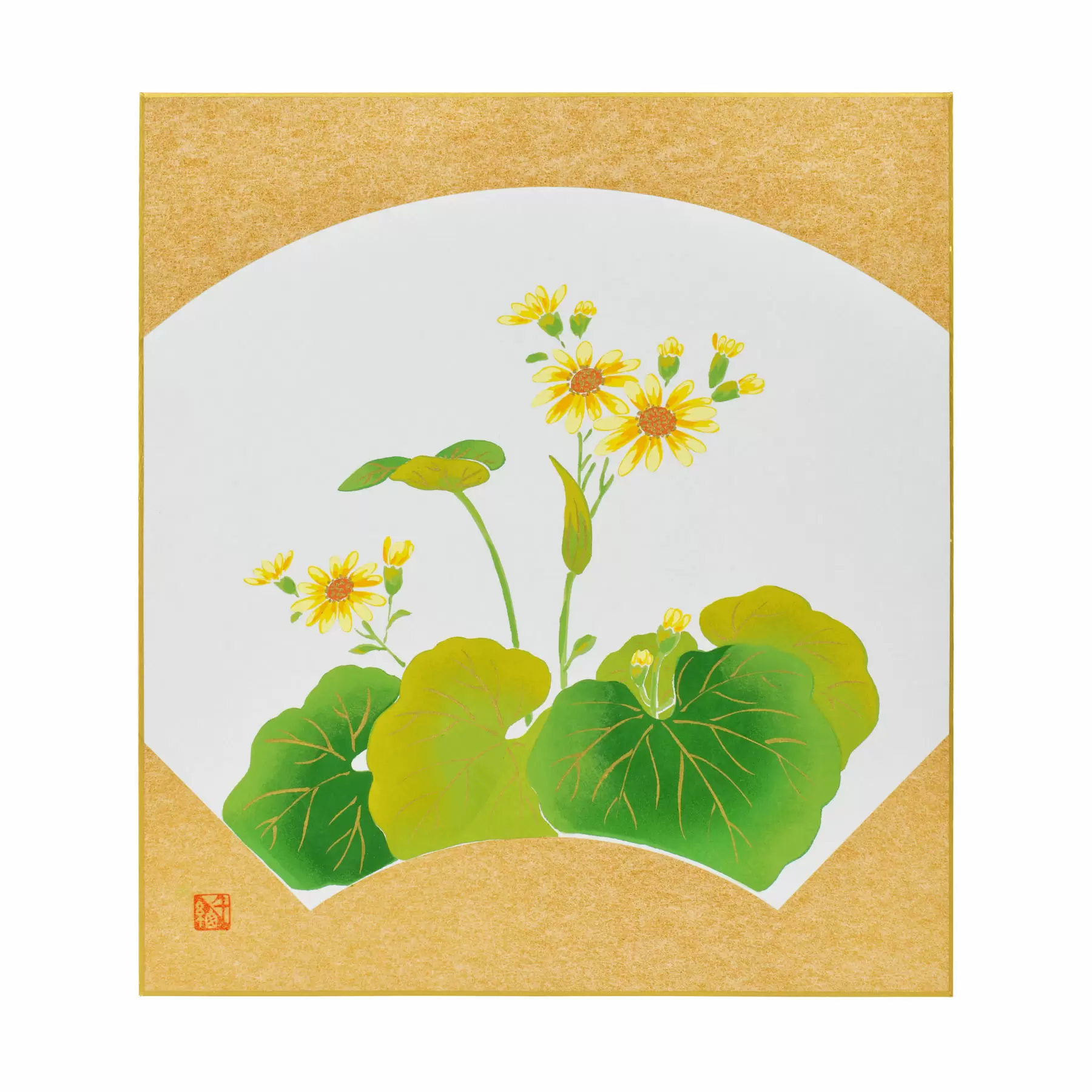 千總 - オンラインショップ - / 【友禅色紙】秋｜大｜つわぶき