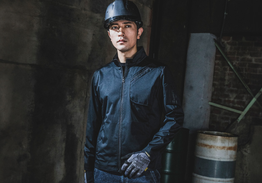 700208 フレクシーヒートPUアルミ防風ストレッチブルゾン | CUC