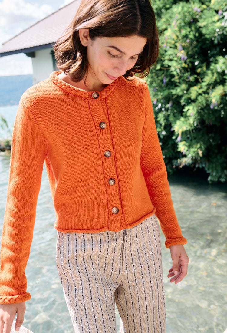Doris Persimmon Wool Cardigan – Ciao Lucia