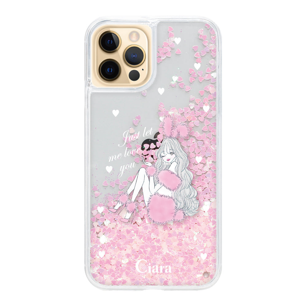iPhoneケース】 グリッター PINK BUNNY(ピンクバニー) | スマホケース