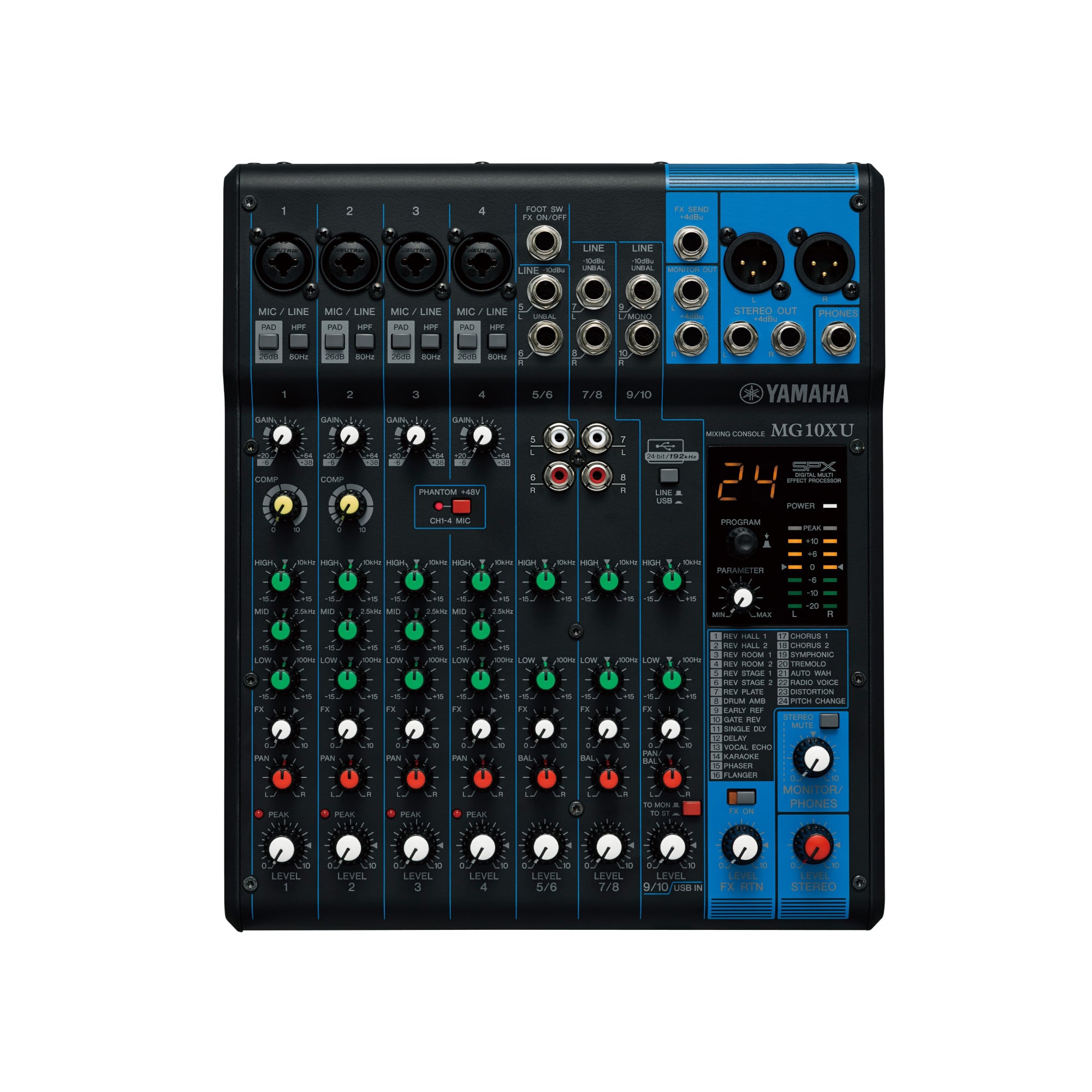 MG10XU 10-Channel Mixer with USB and Effects – Cicada Sound