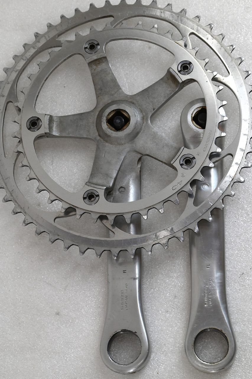 Shimano Dura Ace AX Crankset with Pedals 170mm - Cicli Berlinetta