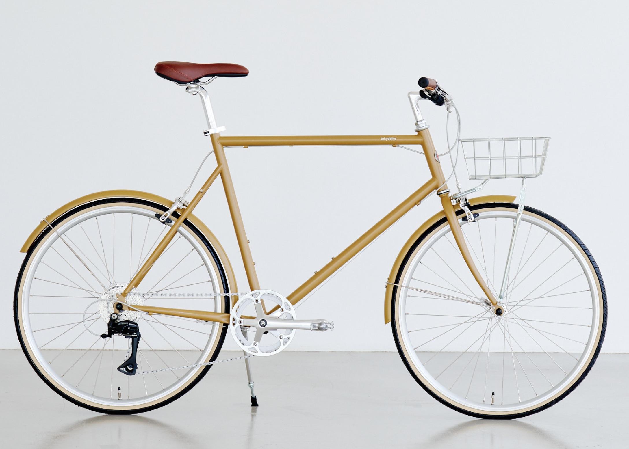 デイリーバスケット 浅型 シルバー | circle cycle (サークル サイクル)