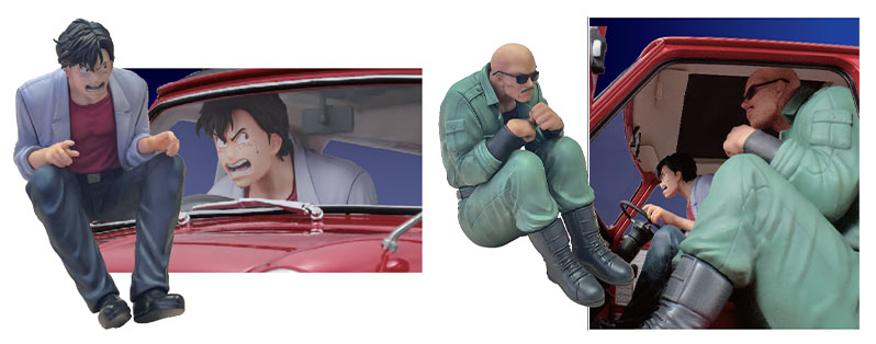 シティーハンター』で活躍する 「ミニクーパー」がフィギュアとともに