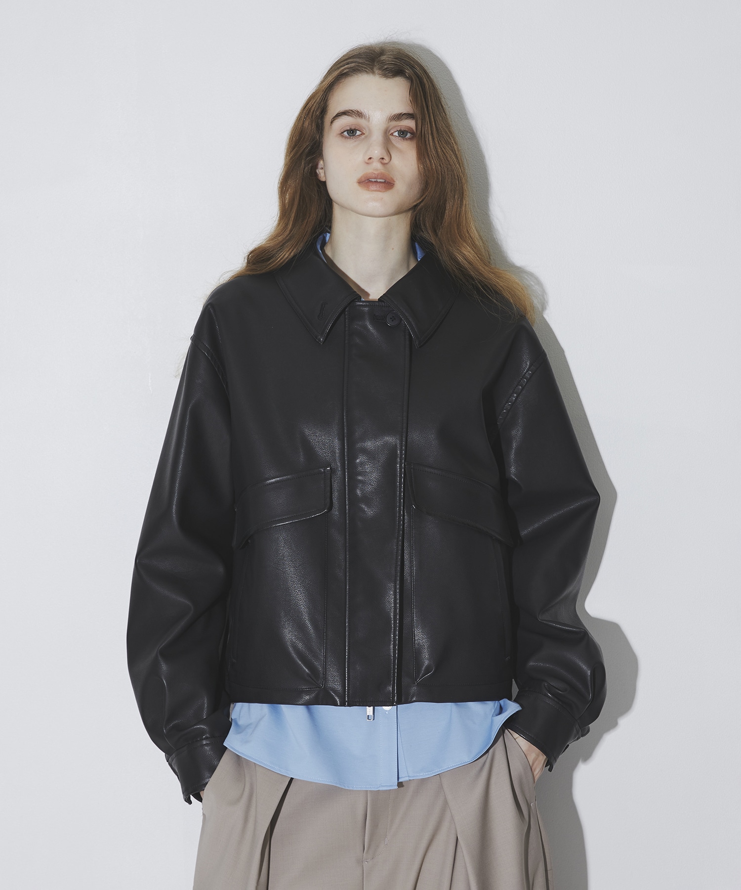 Leather Blouson(1 BLACK): : ウィメンズ｜CITY TOKYO ONLINE STORE