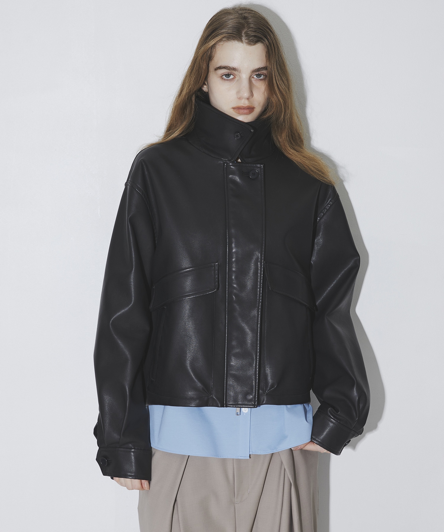 Leather Blouson(1 BLACK): : ウィメンズ｜CITY TOKYO ONLINE STORE