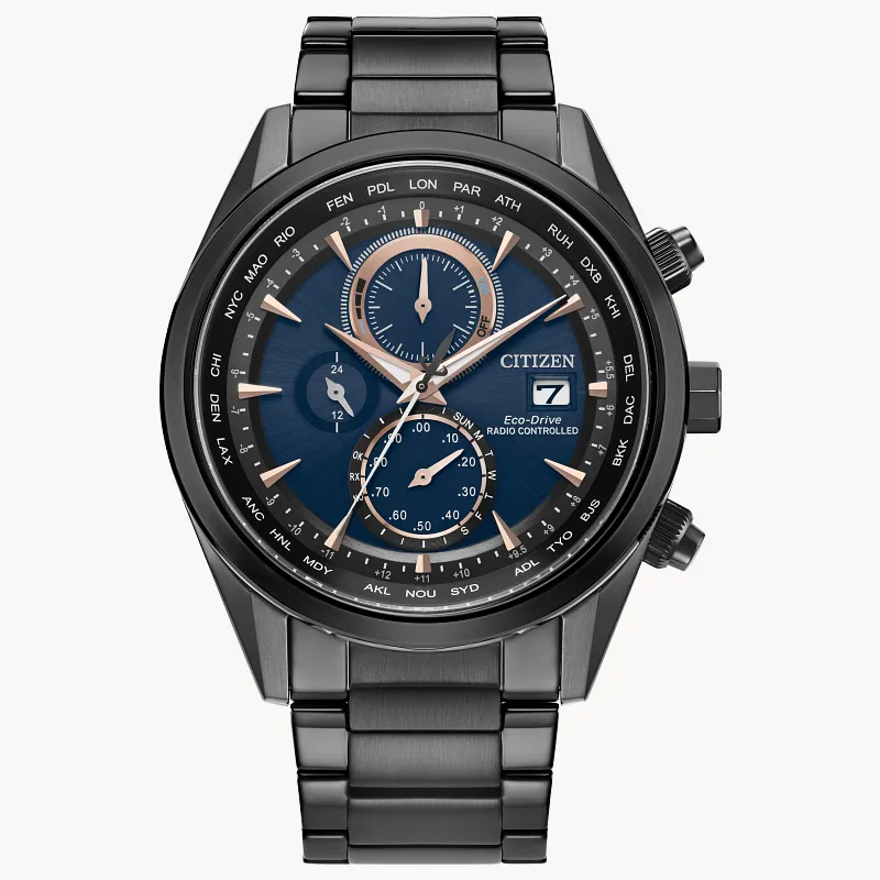 Sport Luxury Blue Dial Stainless Steel Bracelet AT8265-57L | CITIZEN