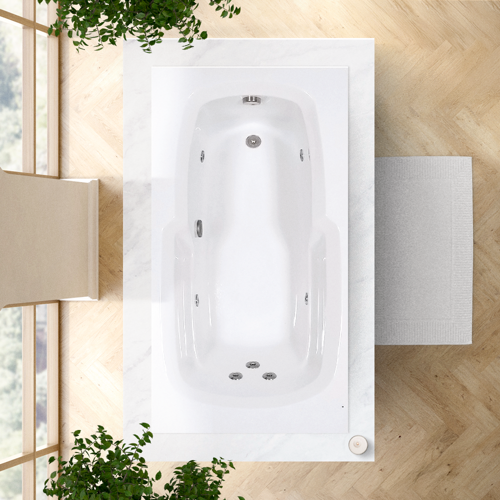 66x32EL Whirlpool Bathtub