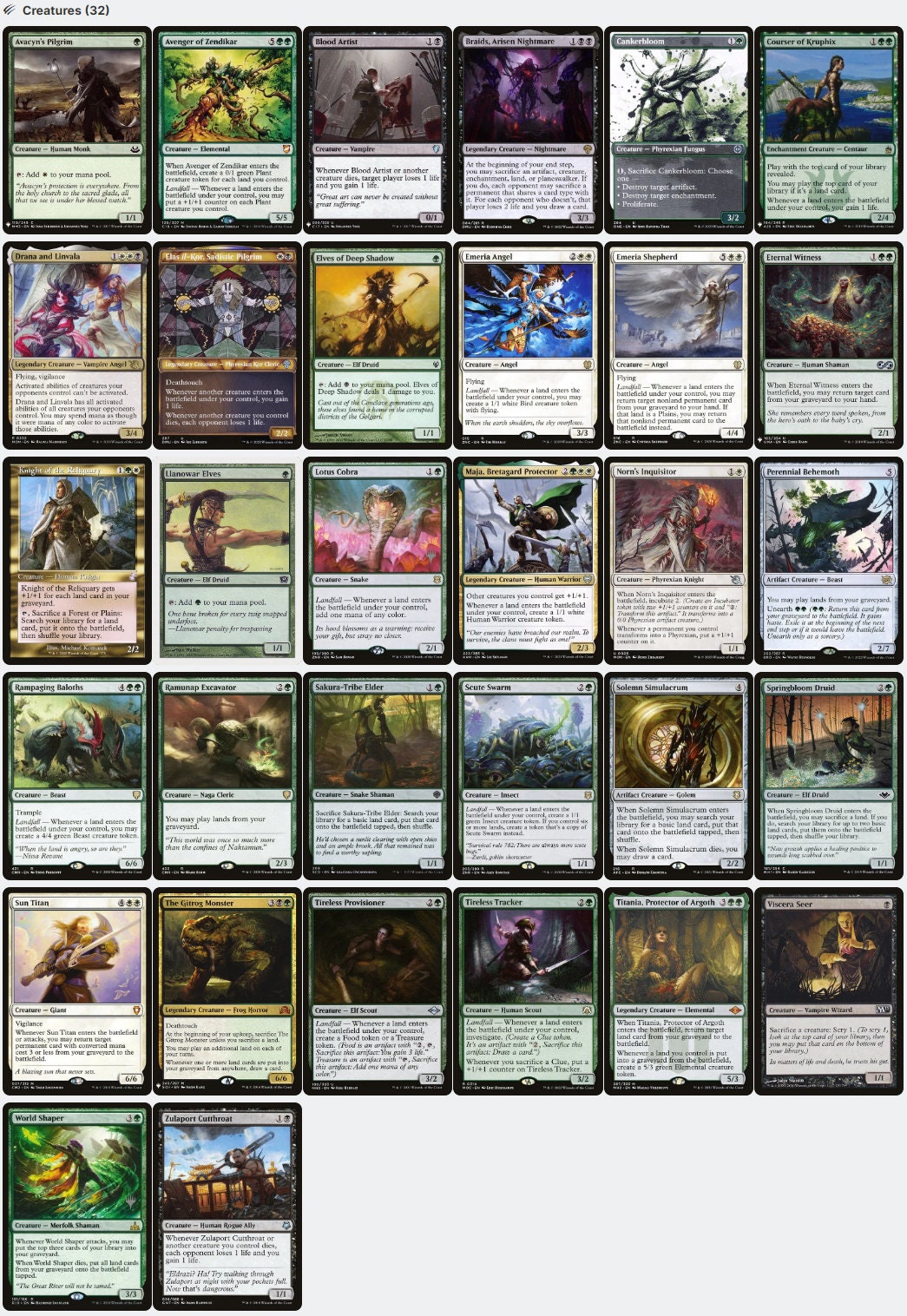 Thalia and The Gitrog Monster LANDFALL + SACRIFICE Magic MTG