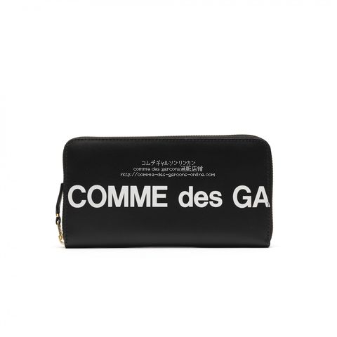 コムデギャルソン長財布 Huge Logo SA0111HL 黒-大容量タイプ