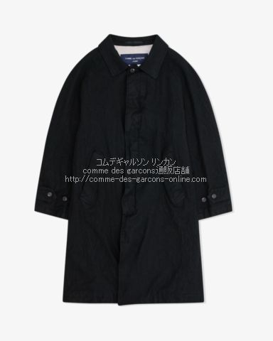 コムデギャルソンオム 縮絨バルマカーンコート-専用ハンバー付