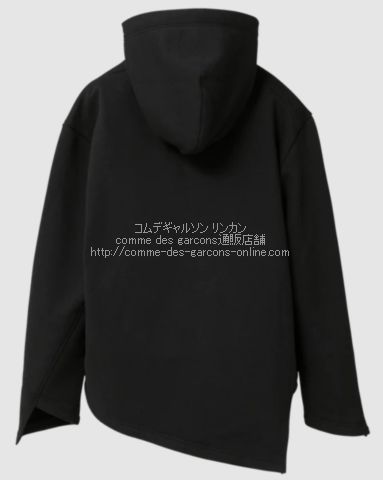 コムデギャルソンCDG バイアス・フーディー-フード付きパーカー