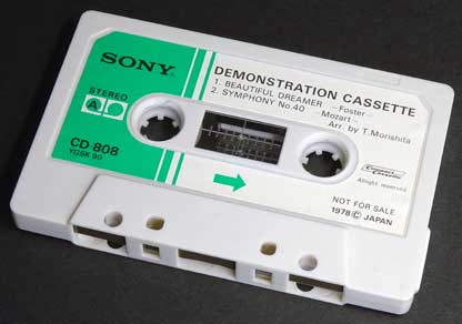 SONY/デモンストレーション・カセット CD-808