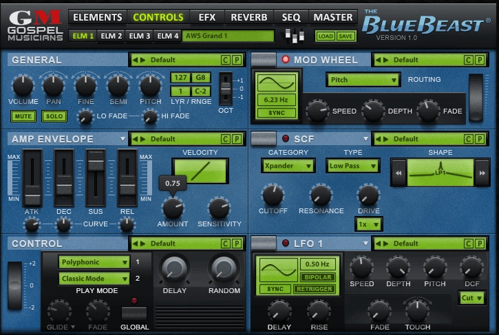 YAMAHAのデジタルシンセサイザー3種類を再現したバンドル、Gospel