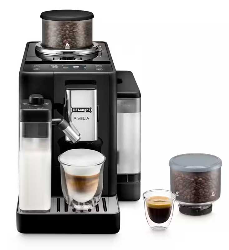 DeLonghi Rivelia Automatic Coffee Maker Onyx Black | Abt