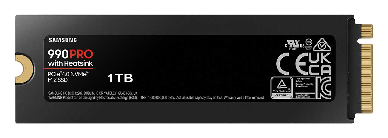 Samsung 990 PRO 1TB NVMe w/ Heatsink M.2 SSD - MZ-V9P1T0CW | ABt