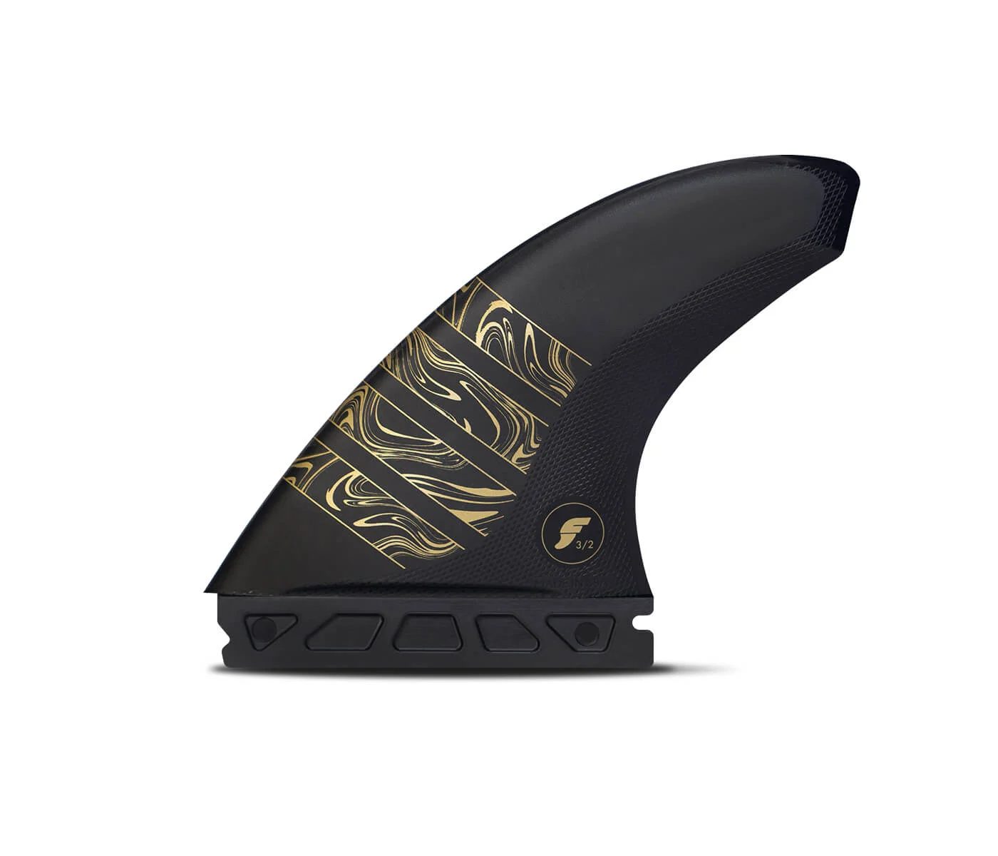 Buy the Futures 3/2 Vector Alpha Thruster Fins Medium Black Online