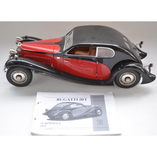 Built Pocher Models 1/8 scale Bugatti 50T Superprofile 1932 mixed