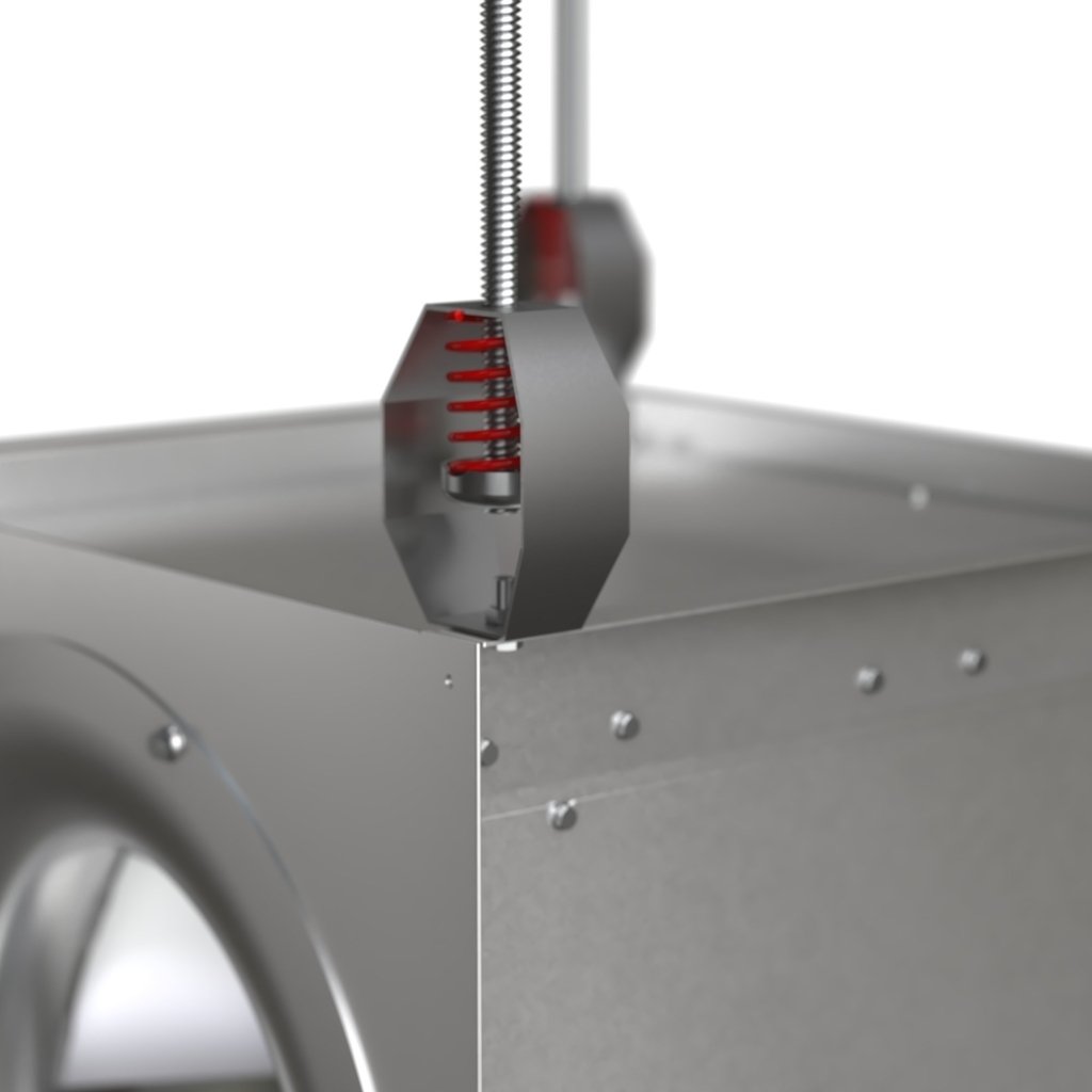 Vibration Isolation Kit, Spring Hanging, For use with Model SQ 100