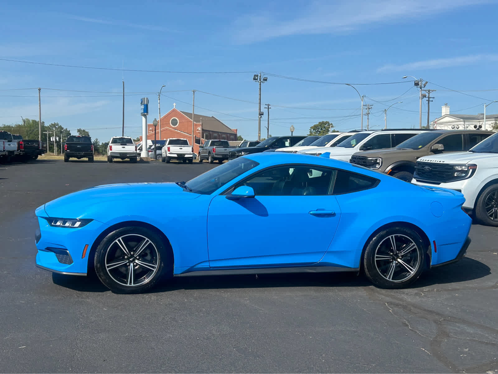 Used Grabber Blue Metallic 2024 Ford Mustang EcoBoost Premium for