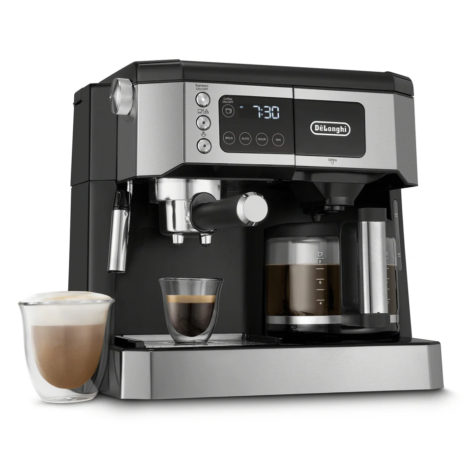 DeLonghi All-In-One Coffee Maker With Milk Frother | Abt