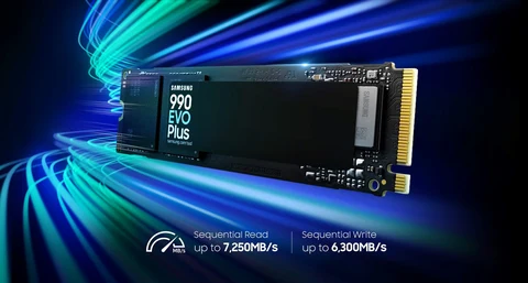 Samsung 990 EVO PLUS SSD 4TB, PCIe Gen 4x4 | 5x2 M.2 2280, Speeds