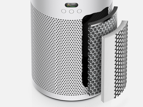 Dyson HJ10 HushJet Purifier Compact in White and Silver